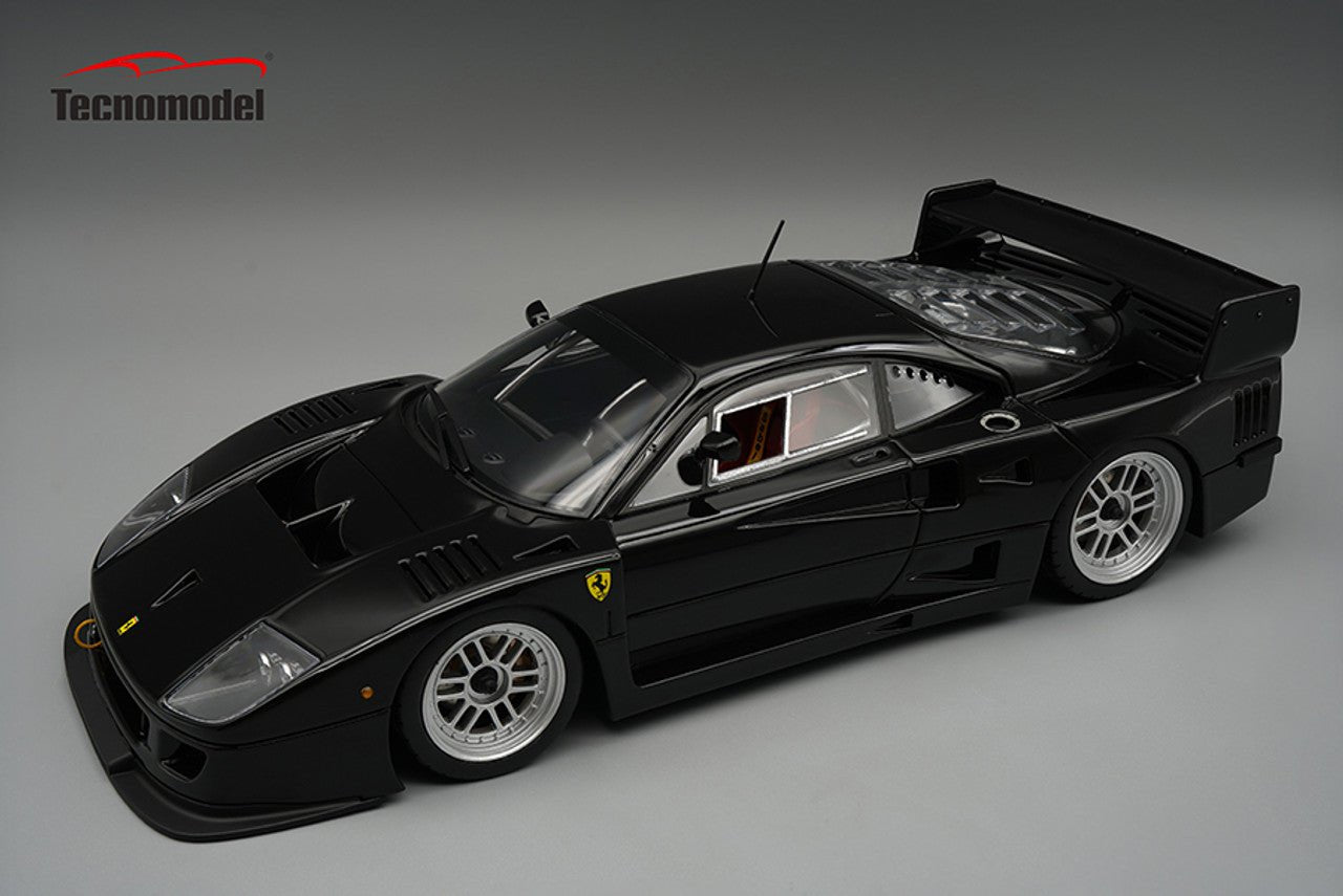 Tecnomodel Ferrari F40 LM 1996 Press Version Gloss Black/5 Spoke Silver ...